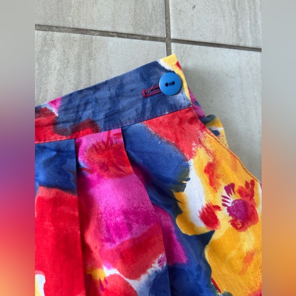 Vintage floral skirt size‎ 8 - Picture 3 of 6
